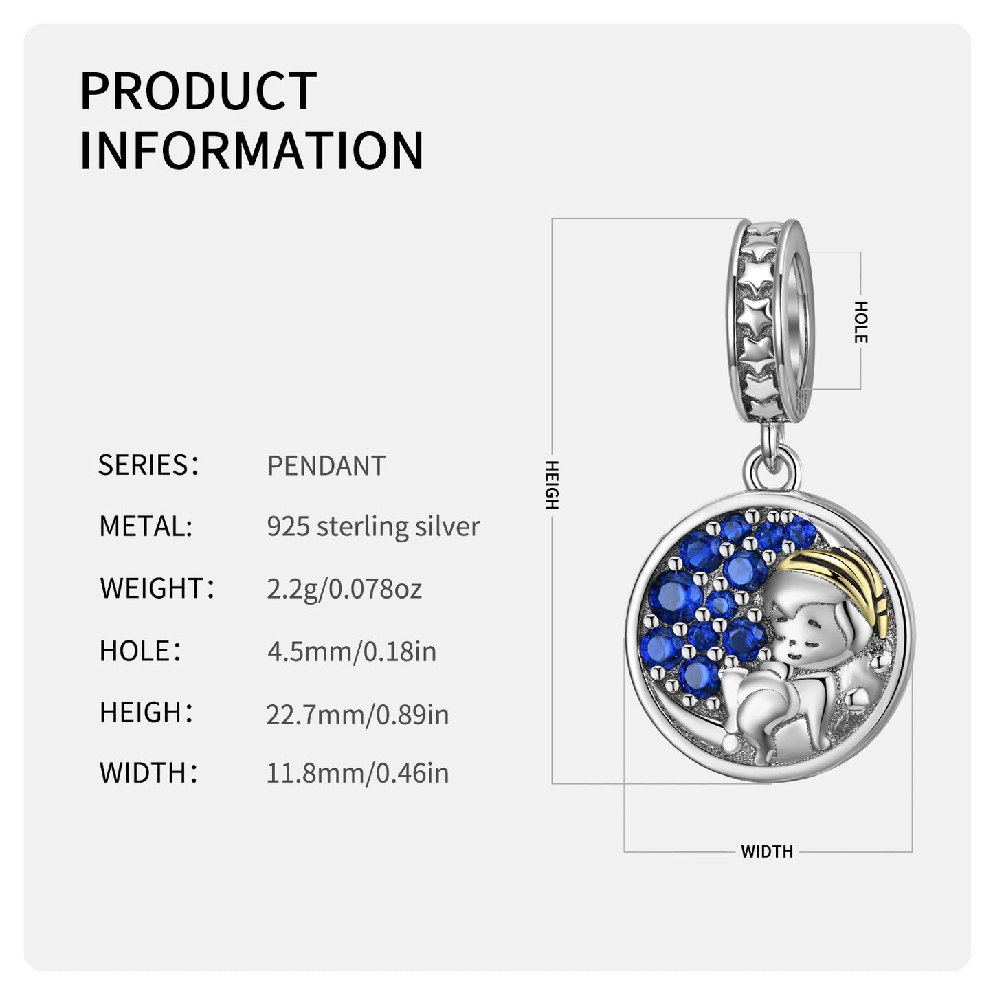 S925 Sterling Silver Sleeping Baby Dangle Charm Mother's Day Pendant Bead For DIY Charm Bracelet Necklace Jewelry Gift