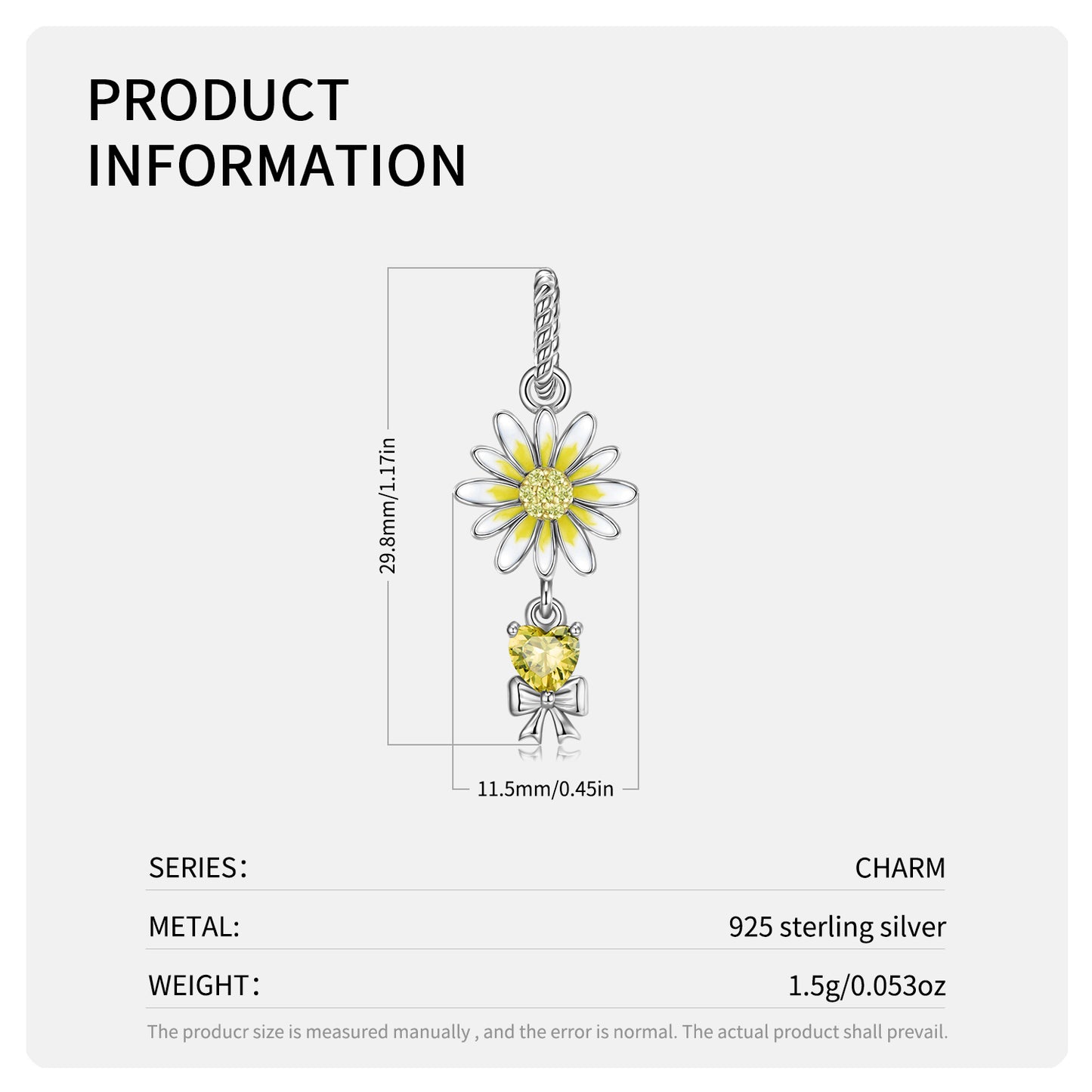 Original Design S925 Sterling Silver November Chrysanthemum Dangle Charm, November Birth Flower, Flower Language Series, CZ Charm Bead For DIY Bracelet Necklace, Pandora Compatible Jewelry Gift