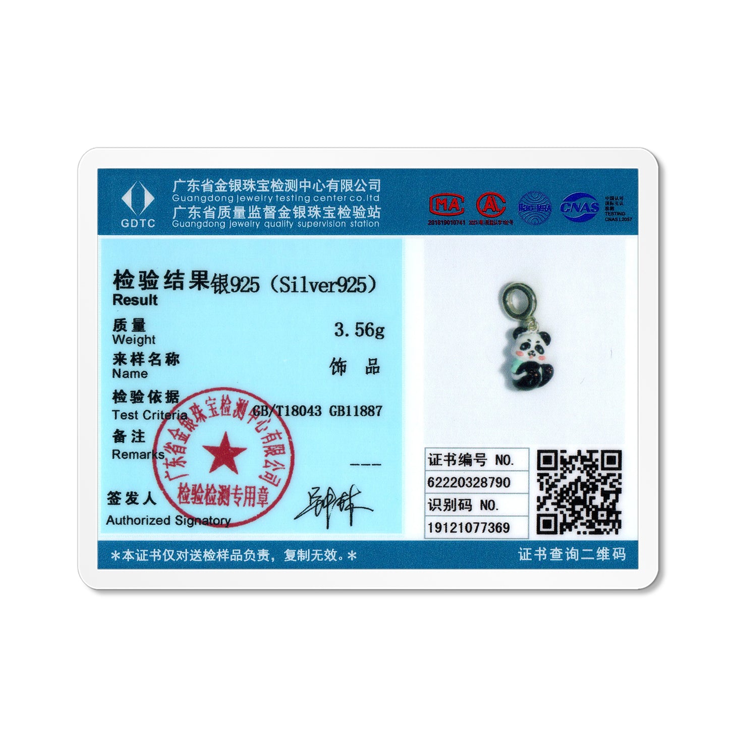 S925 Sterling Silver Panda Baby Dangle Charm Colorful Resin Animal Pendant Bead For DIY Charm Bracelet Necklace Jewelry Gift