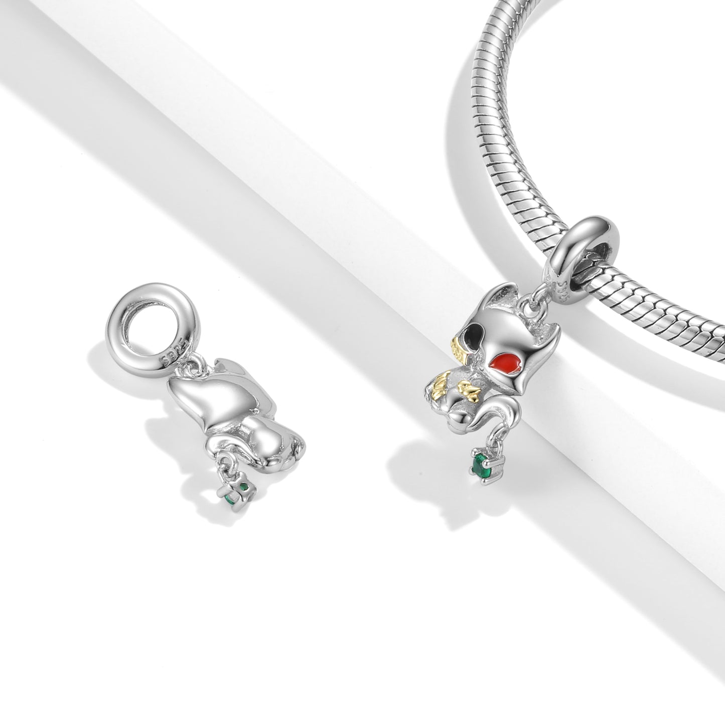 Light Fairy Charm 925 Sterling Silver Yellow Enamel Pendant Bead For DIY Charm Bracelet Necklace Fantasy Jewelry Gift