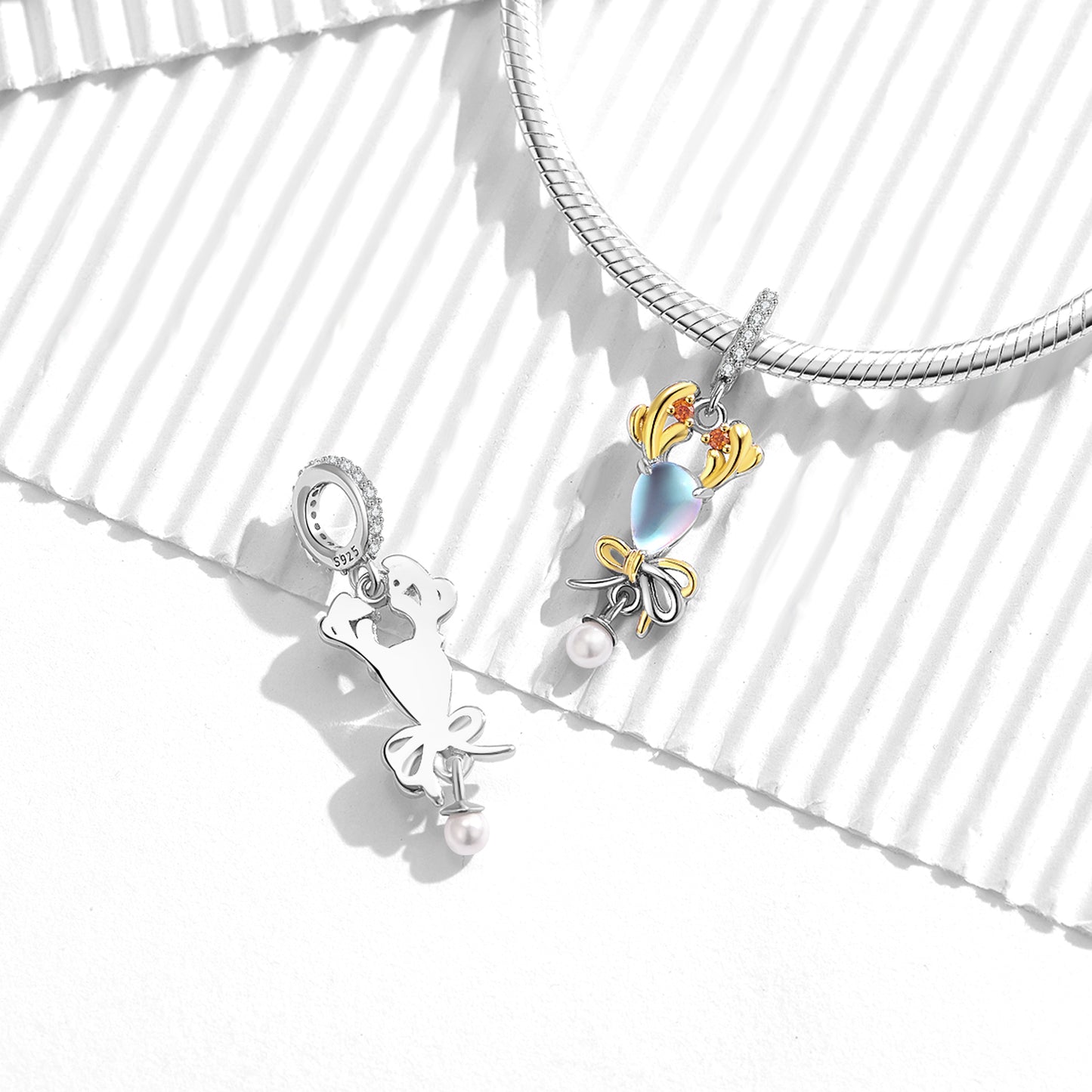 Love Confession Boy Charm 925 Sterling Silver Enamel Pendant Bead For DIY Charm Bracelet Necklace Jewelry Gift