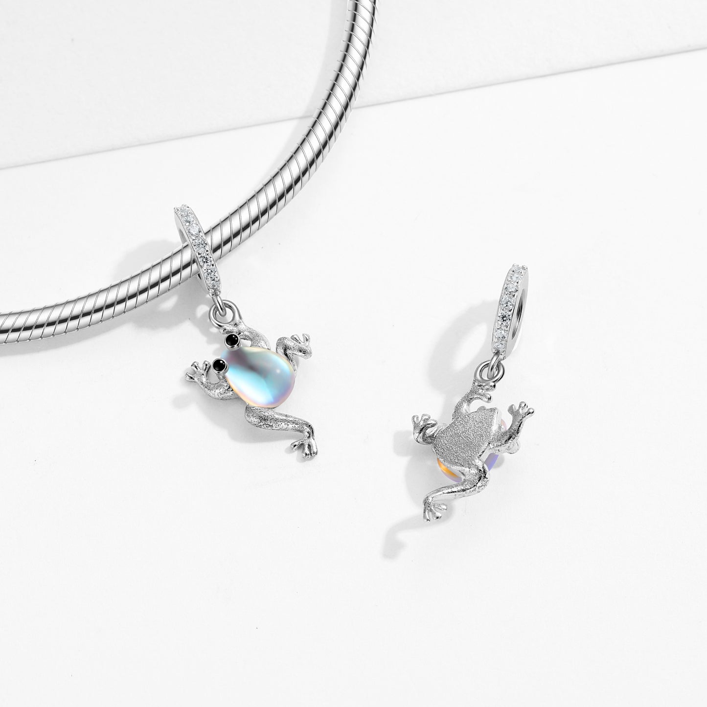 Panda Fairy Charm 925 Sterling Silver Enamel Pendant Bead For DIY Charm Bracelet Necklace Cute Jewelry Gift