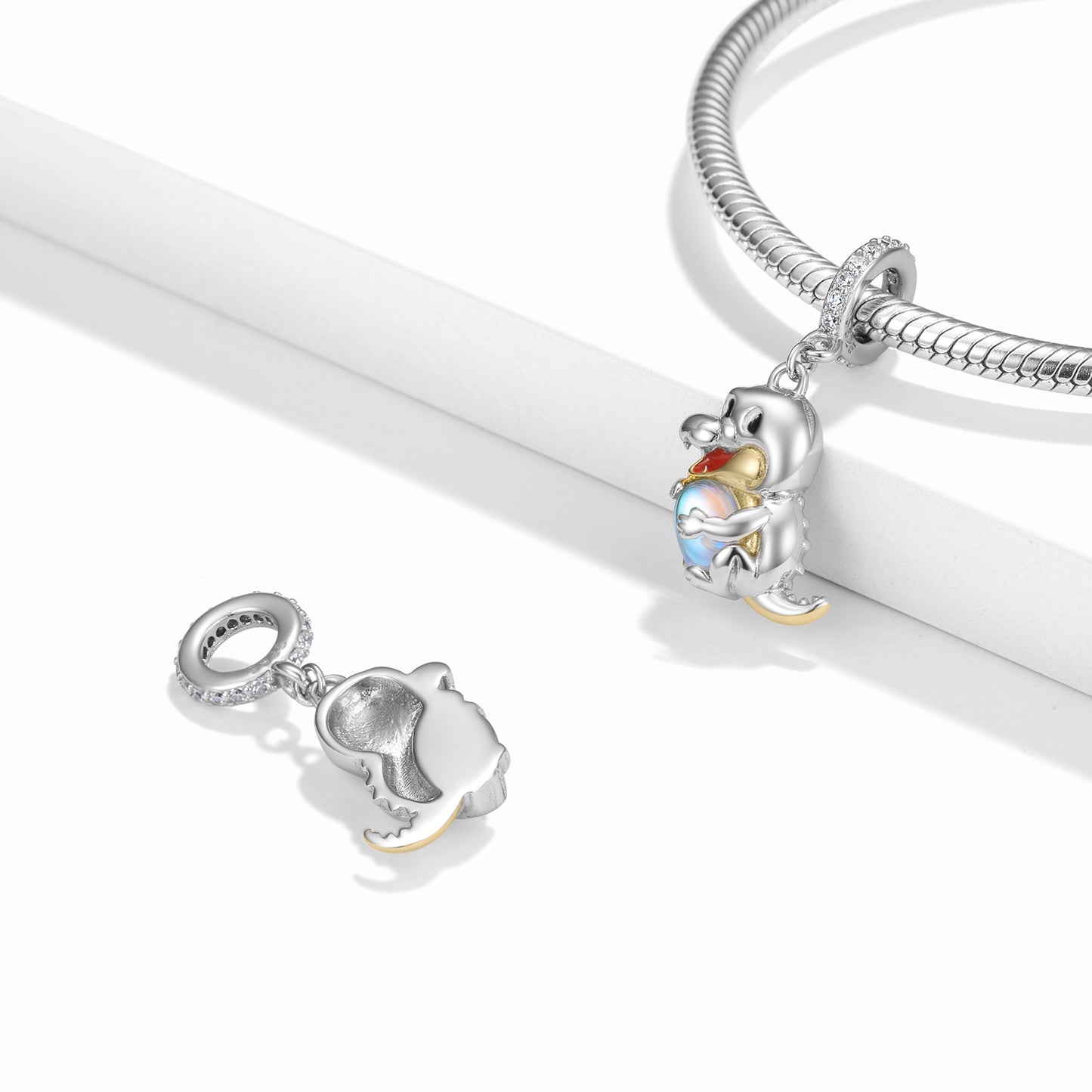 Shouting Panda Charm 925 Sterling Silver Pendant Bead For DIY Charm Bracelet Necklace Cute Animal Jewelry Gift