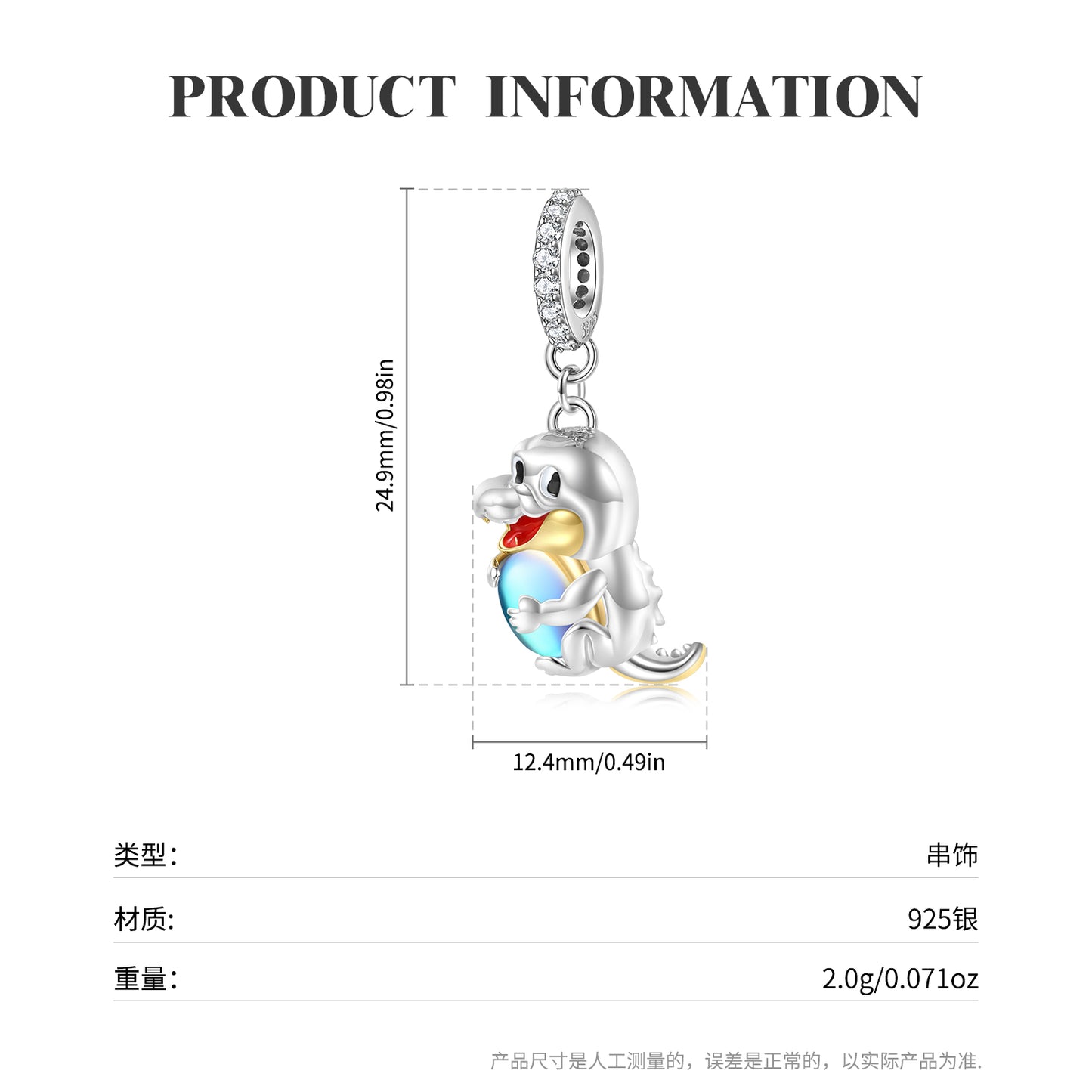 Shouting Panda Charm 925 Sterling Silver Pendant Bead For DIY Charm Bracelet Necklace Cute Animal Jewelry Gift