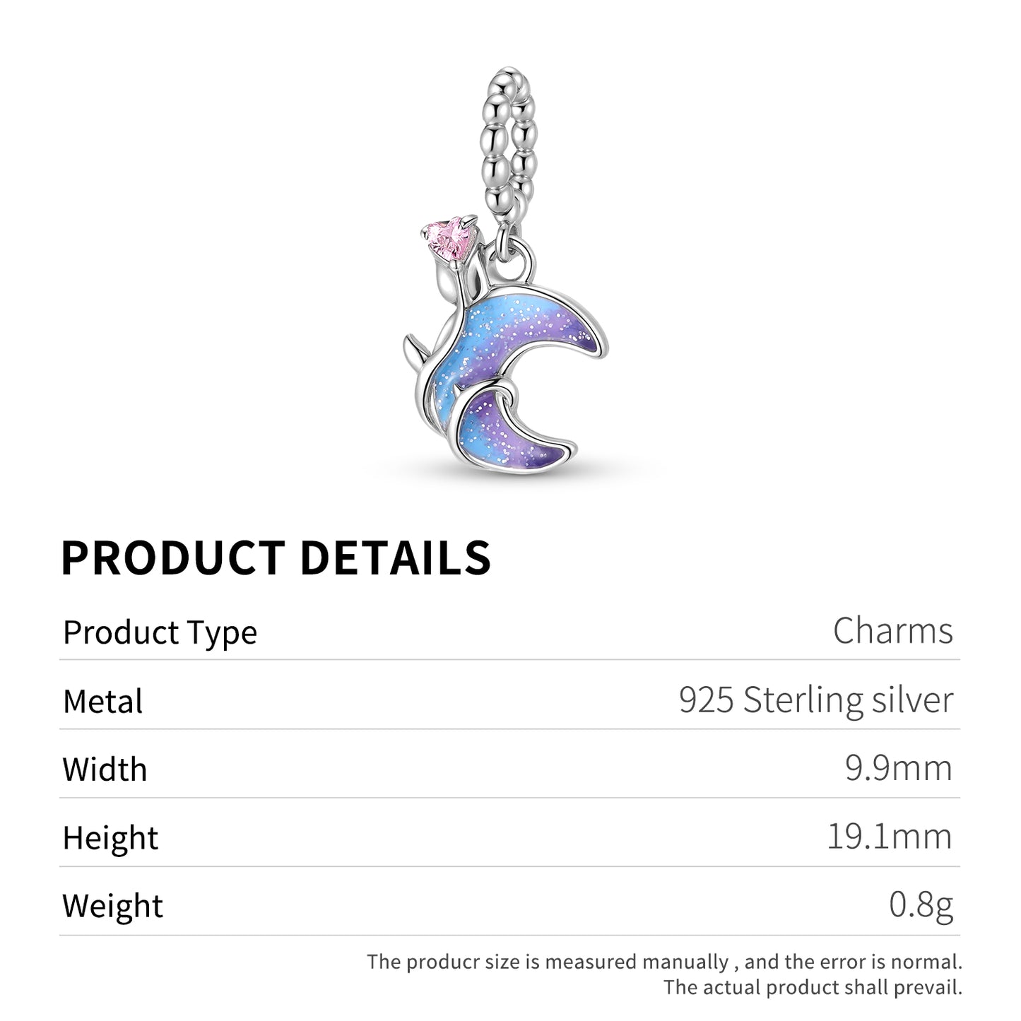 Melting Heart Charm 925 Sterling Silver Black Gold Plated Pendant Bead For DIY Charm Bracelet Necklace Gothic Jewelry Gift