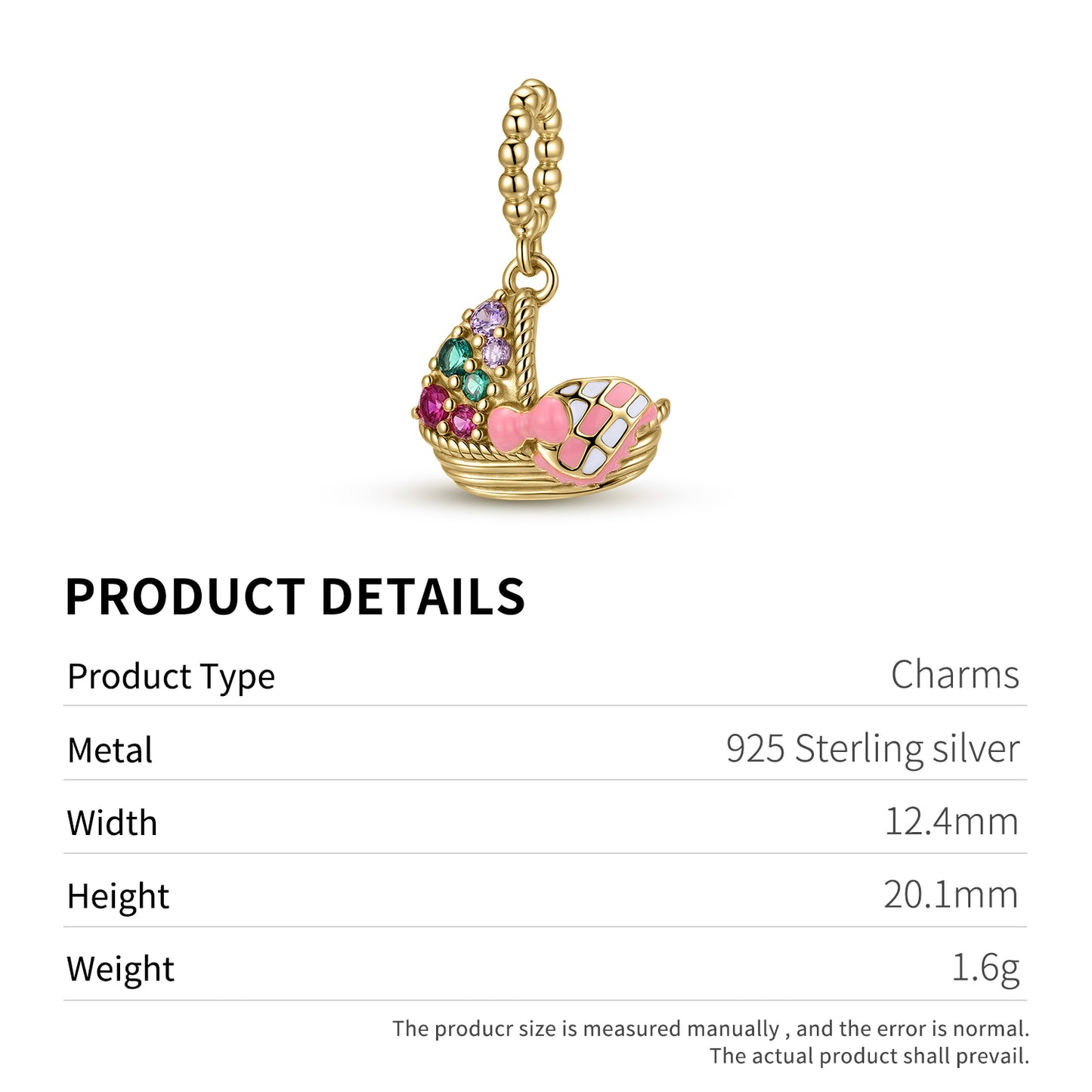Minimalist Gothic Charm 925 Sterling Silver Pendant Bead For DIY Charm Bracelet Necklace Fashion Jewelry Gift