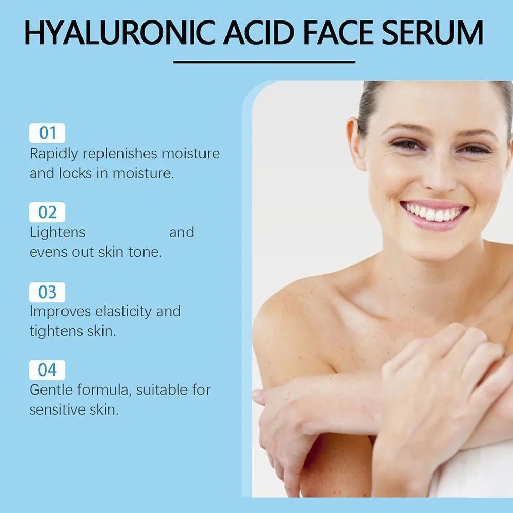 Hyaluronic Acid Face Serum 10ml Roller Applicator Hydrating