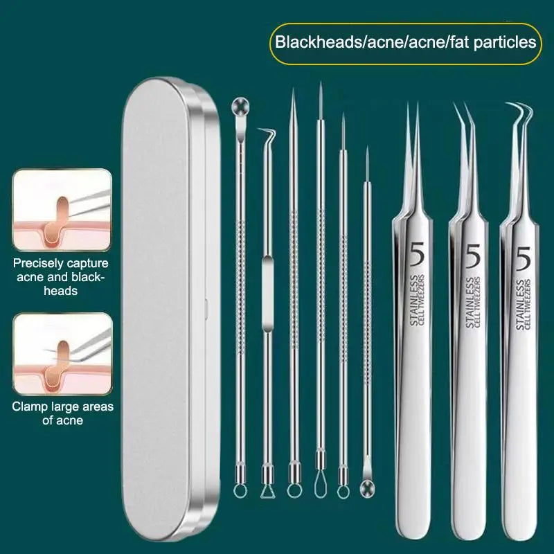 7/8Pcs Blackhead Remover Kit Professional Blackhead  Needle Skin Care 13