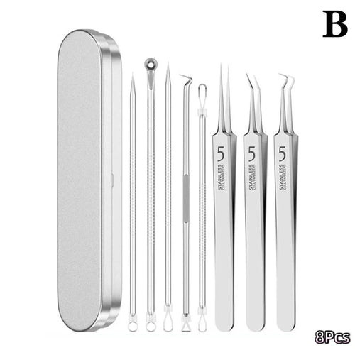 7/8Pcs Blackhead Remover Kit Professional Blackhead  Needle Skin Care 13