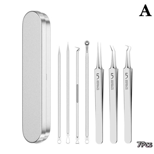 7/8Pcs Blackhead Remover Kit Professional Blackhead  Needle Skin Care 13