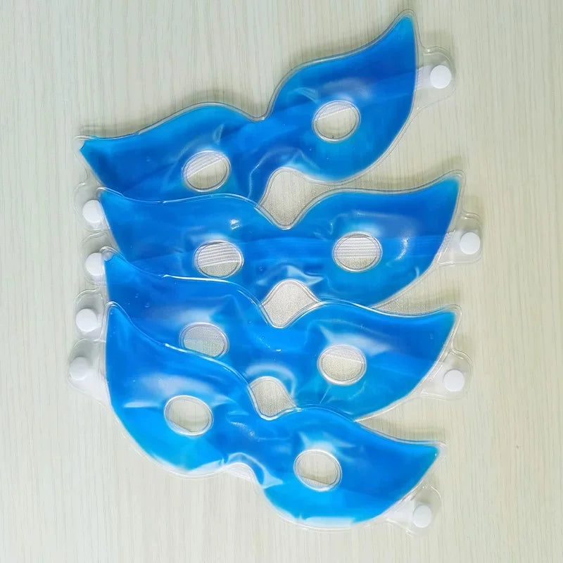 1/10pcs Fashion Blue Relieve Eye Fatigue Reusable Cooling Eyes Masks