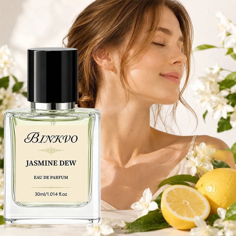 Binkvo Lemon Jasmine Fruity Fragrance Moisturizing Perfume for Women,