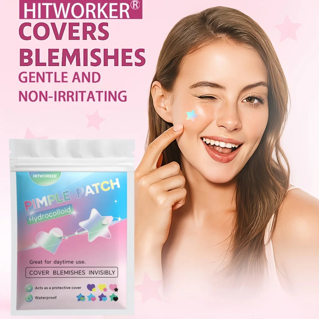 360pcs Colorful Acne Patches – gentle facial coverage for pimples and