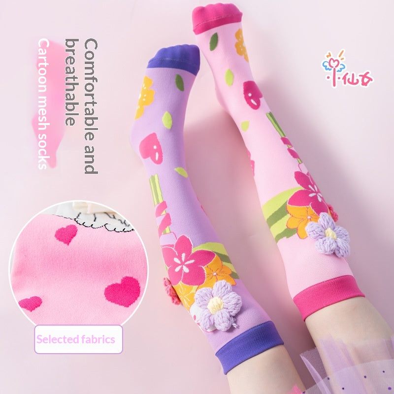 Childrens Accessories 3D Cute Cartoon Ear designed Long Socks