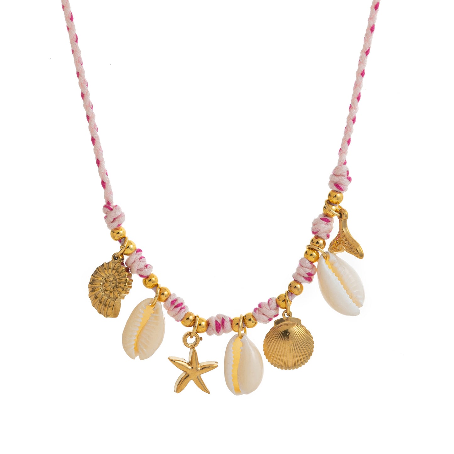 New Starfish Pendant And Small Fish Necklace