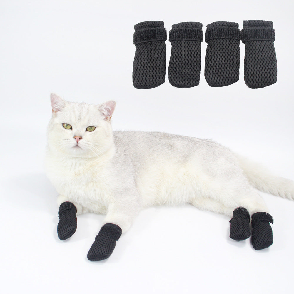 Bath Feeding Medicine Injection Cat Foot Cover Anti-scratch Soft And Warm