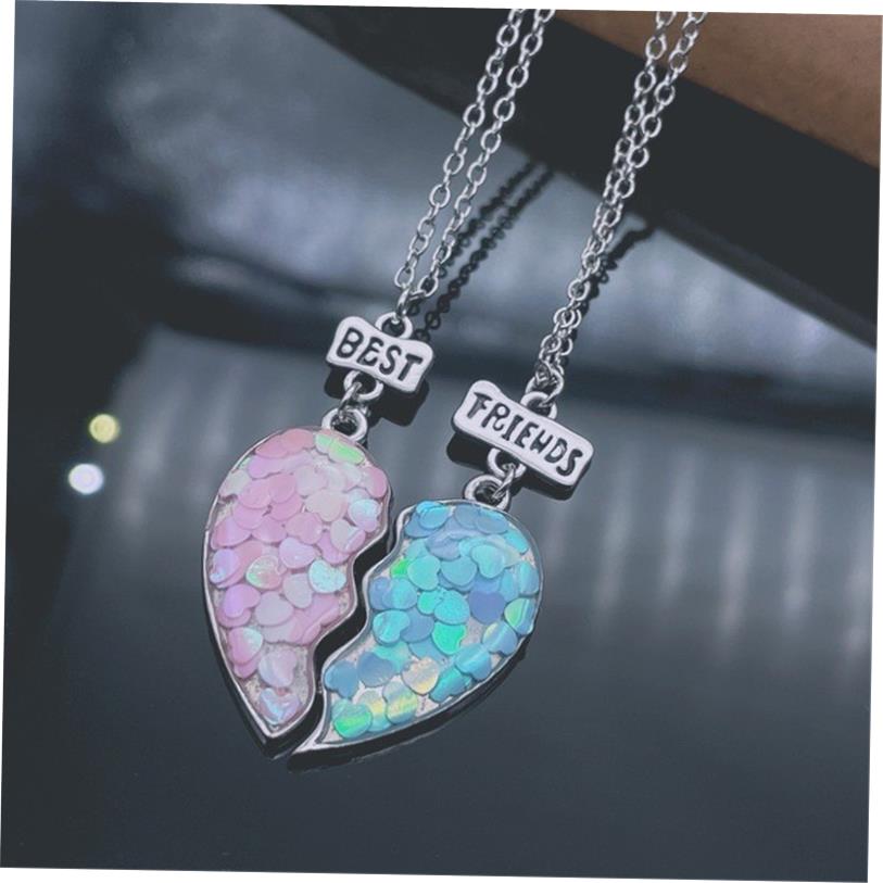 Simple Heart-shaped Pendant For Sisters And Best Friends