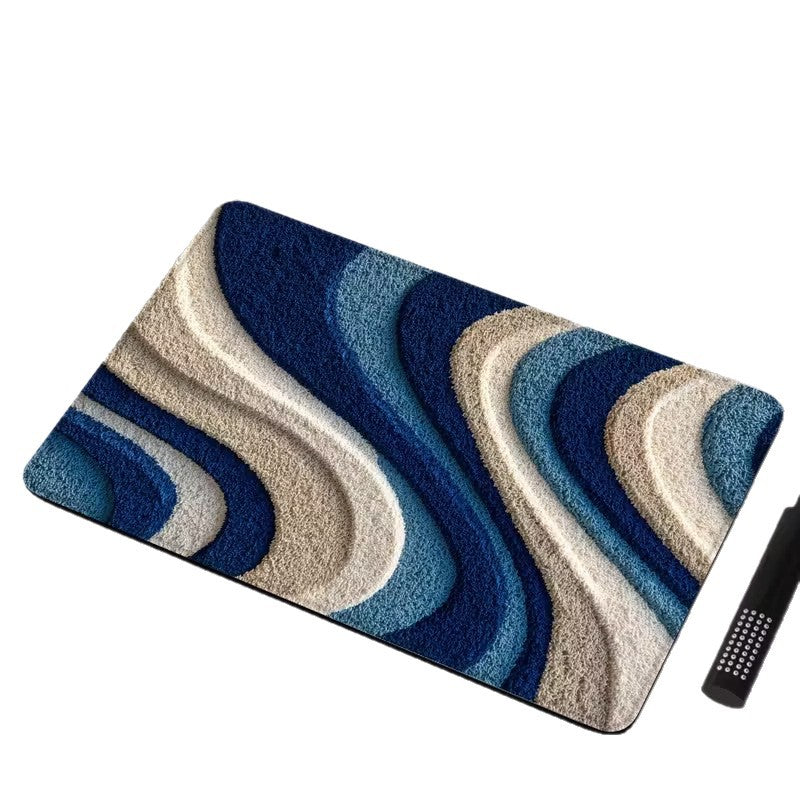 3D Visual Colorful Diatomaceous Earth Bath Mat For The Bathroom