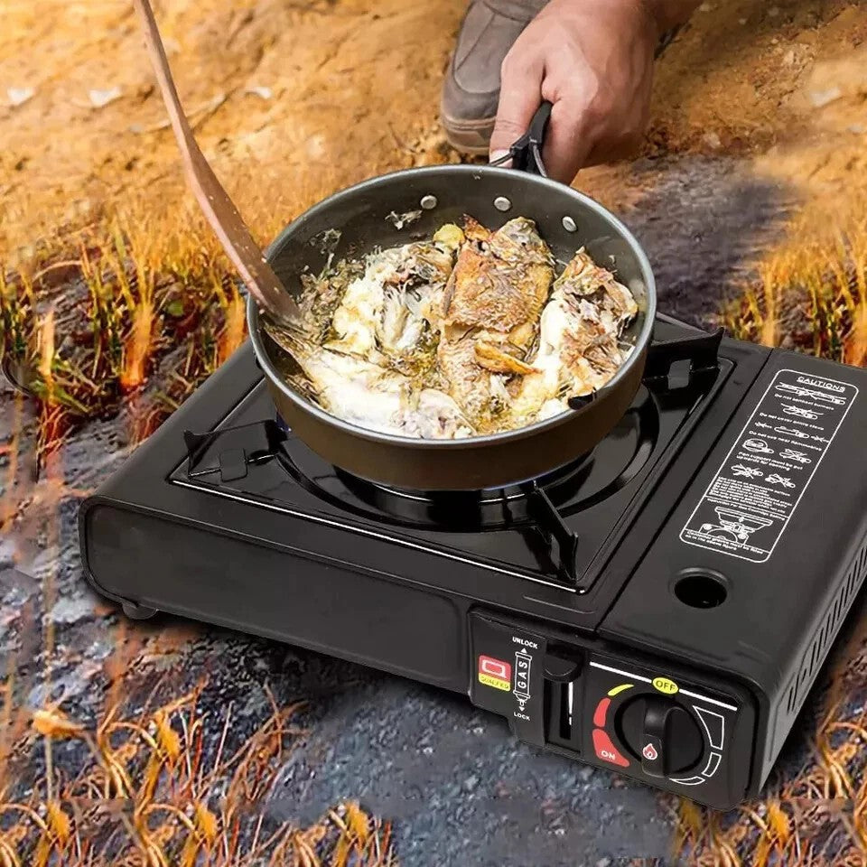Outdoor Camping Butane Gas Stove Portable Single Burner Hob BBQ Picnic Cooker Excluding Gas Cylinders