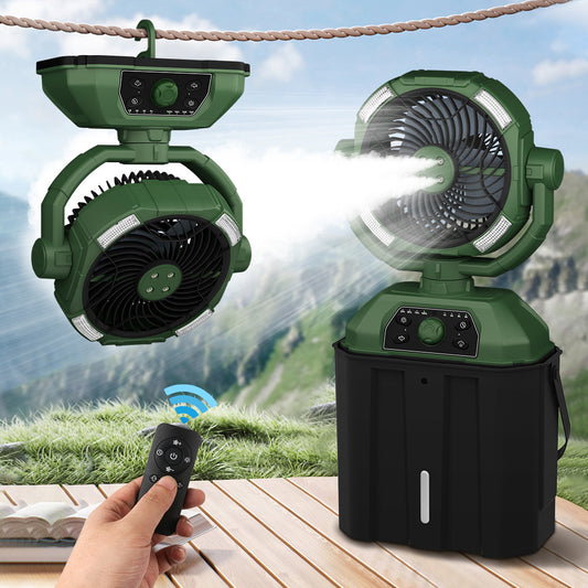 Portable Spray-Cooling Camping Fan