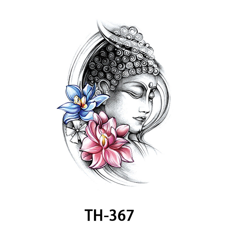 Half-sleeve Tattoo Stickersfox Wolf Head Floral Designs And Morerealistic Body Art