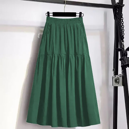 Womens Fashion Plus-Size High-Waisted Slimming Skirt