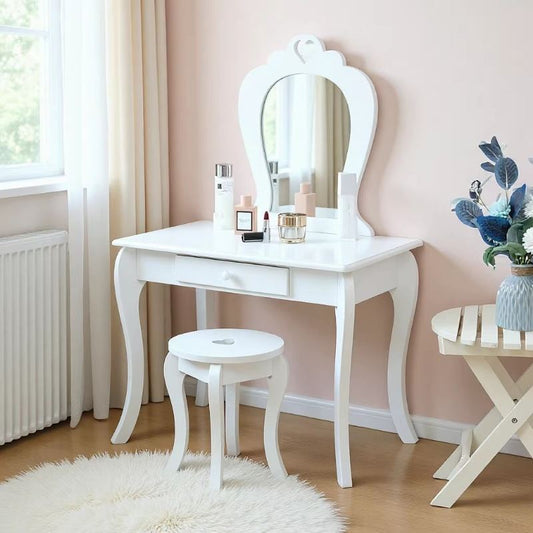 Dresser, Dressing Stool, Bedroom Bedside Makeup Mirror
