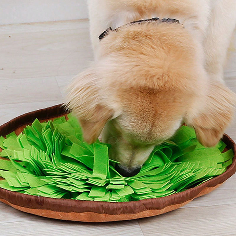 Pet Toy Dog Food-Dispensing Sniffing Training Bowl Puzzle Stress-Relief Scent Training