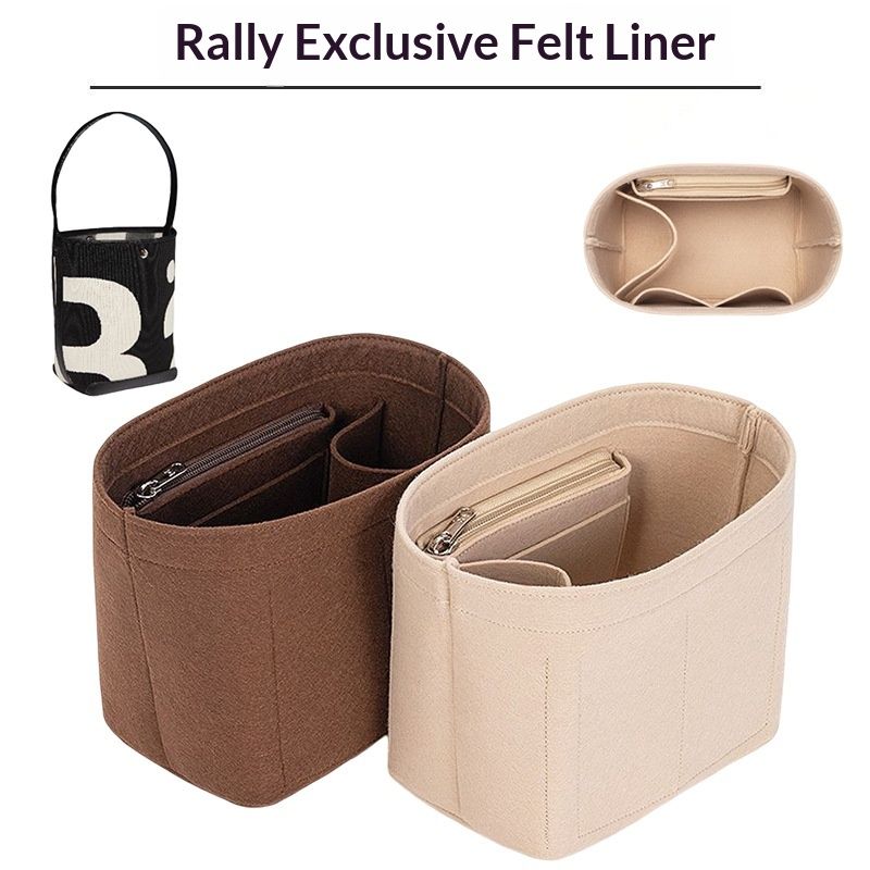 Felt Insert Storage Pouch For Rally Makeup Bag Liner Storage Support Bag