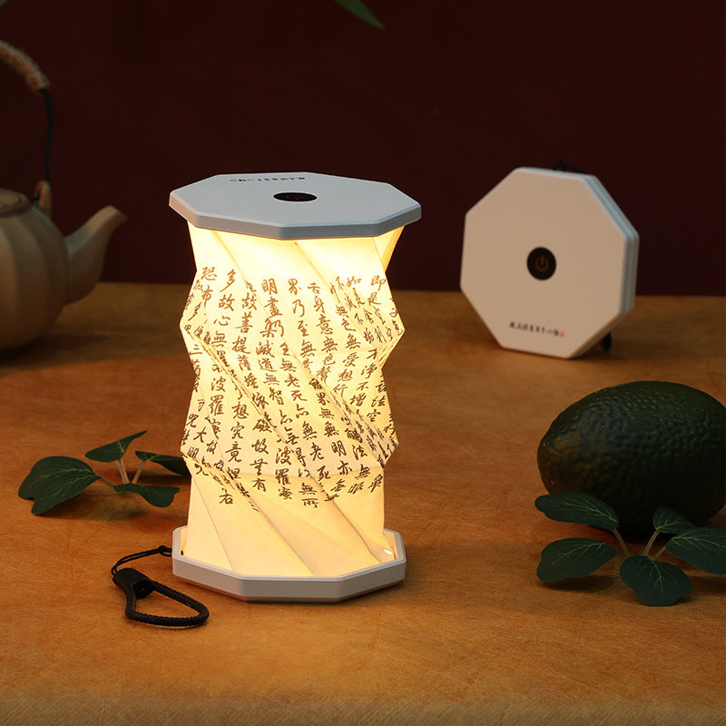 Creative Gift Folding Rotating Lamp