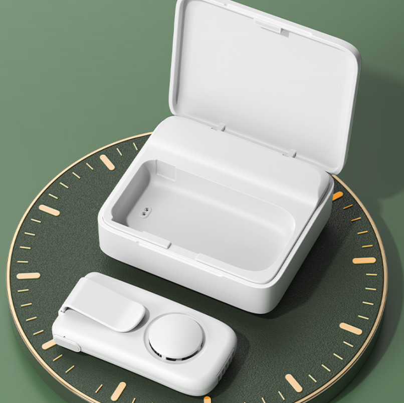 Mini Outdoor Portable Breathable Heat Cooling Silent Mask Fan Charging Box
