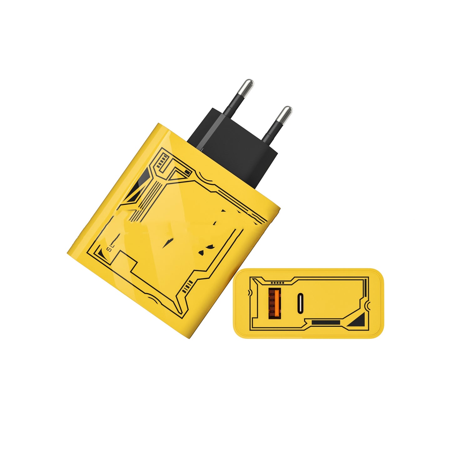 Machine Crustacean A C Yellow Charger 5v2a Qc30 Fast Charge PD25W Charging Plug