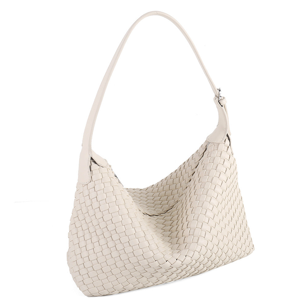 Handwoven Womens Crossbody Tote In Leathe Niche Design With A Premium Feel