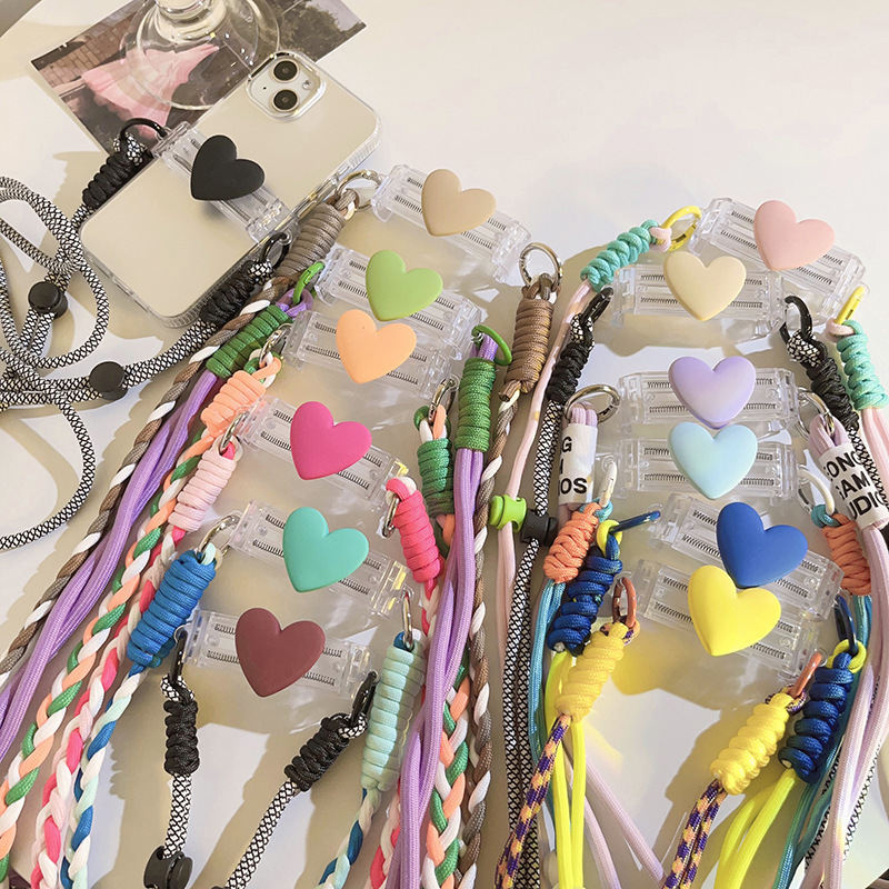 Good-looking Small Love Back Splint Mobile Phone Lanyard Universal