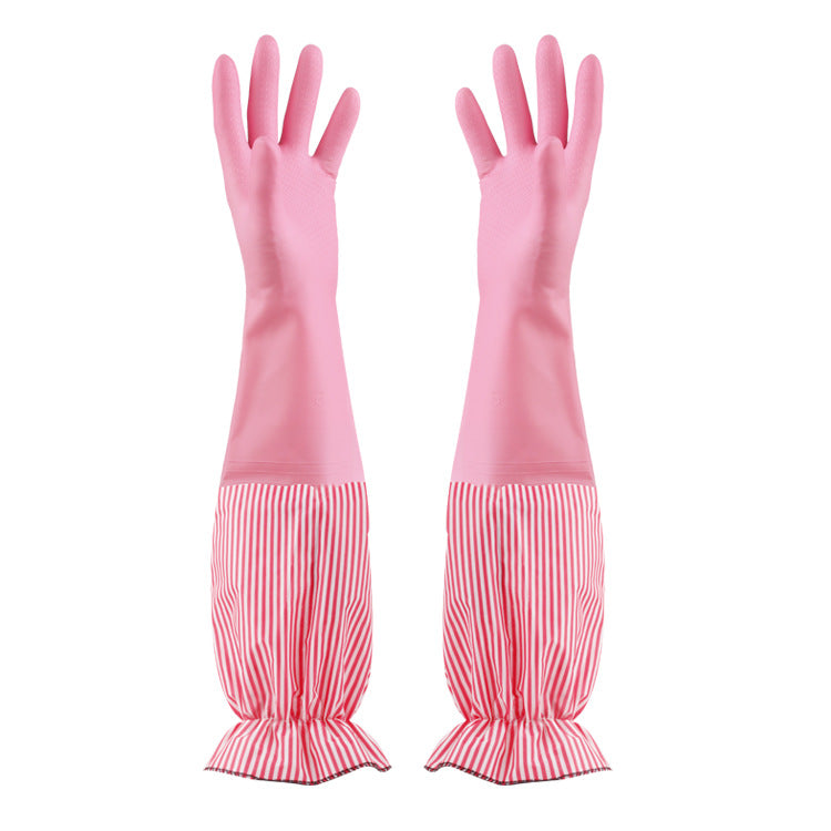 Kitchen And Household Cleaning Waterproof Rubber Gloves