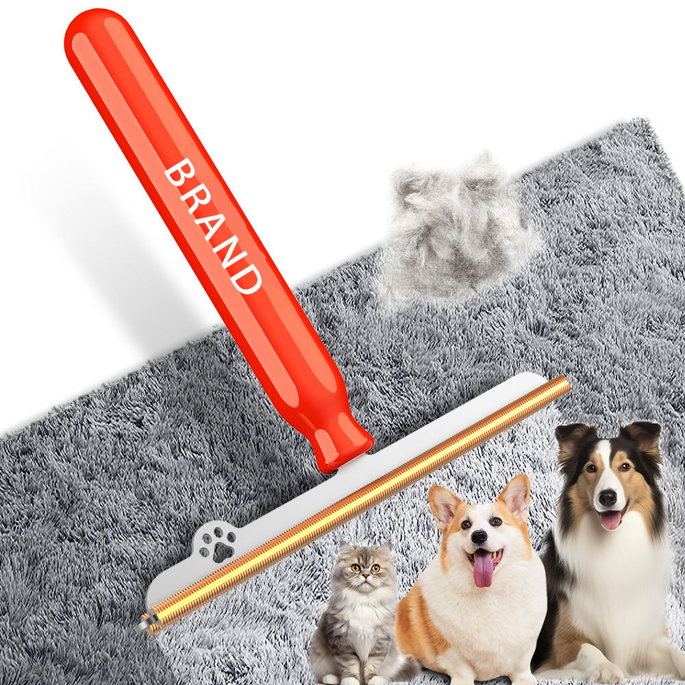 Long-handled Pet Grooming Brush For Removing Fur And Cat Hair