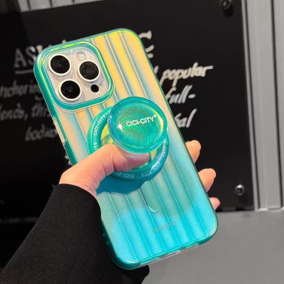 Summer Dopamine Aurora Magnetic Snap Holder Mobile Phone Case