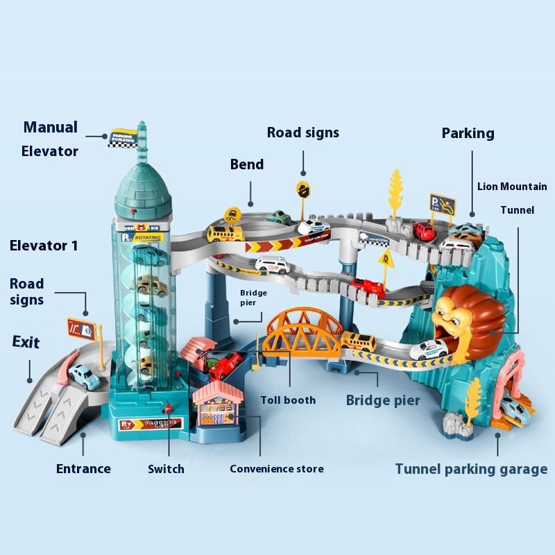 Lion Mountain Road Track Gliding Children's Toys