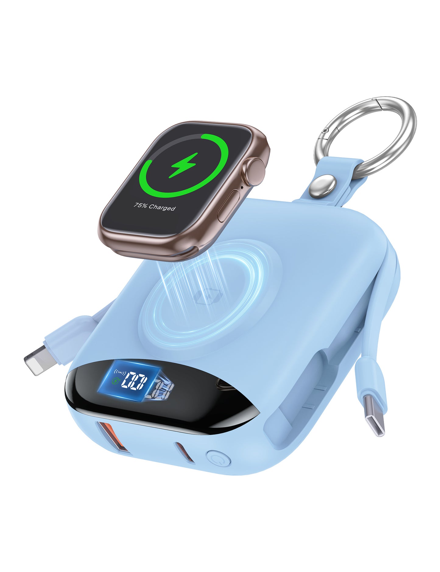 Portable Fast-charging Magnetic Wireless Power Bank For Smartwatches