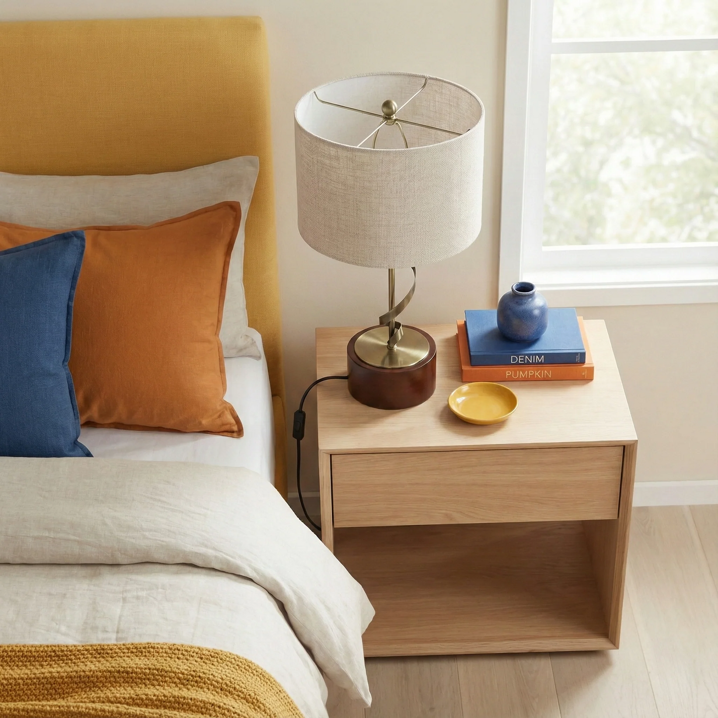 Bedside Bedroom Nightstand Desk Lamp Bedroom Study Lamps Solid Wood Creative Lights Reading Living Room Table LampsFoundry Twisted Metal Table Lamp 110V