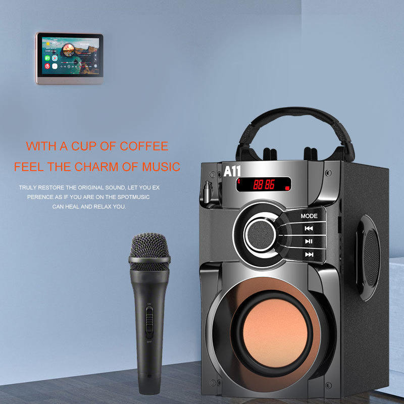 A11 Remote Control Cross-border Karaoke Three Trumpets Mobile Phone Wireless Bluetooth Audio