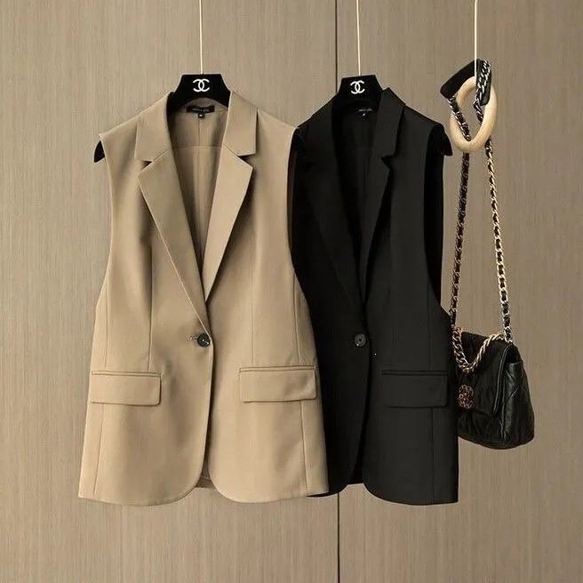 Korean-style Versatile Womens Blazer Vest