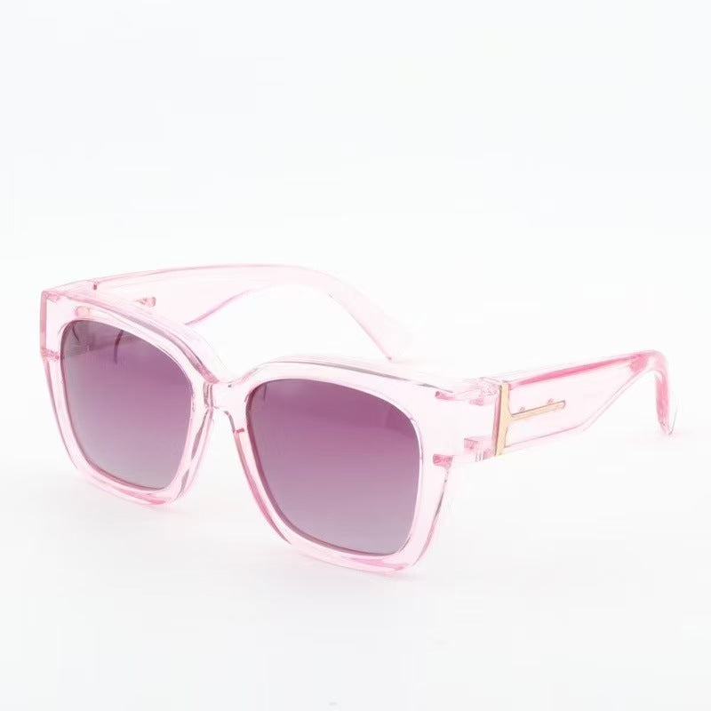 Korean-style Oversized Myopia Glasses With A Leopard Print For A Premium Look