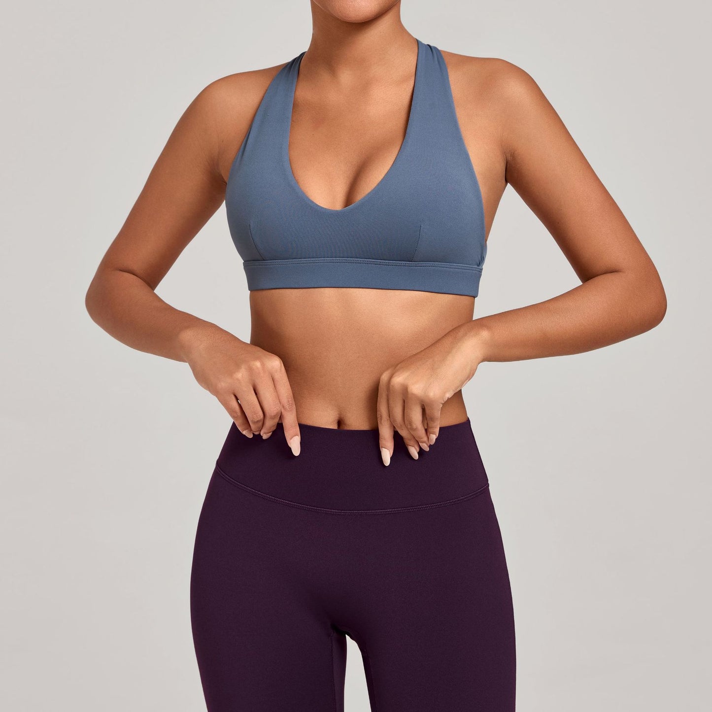 Cleavage-boosting Halter-neck Yoga Bra Fitness Top