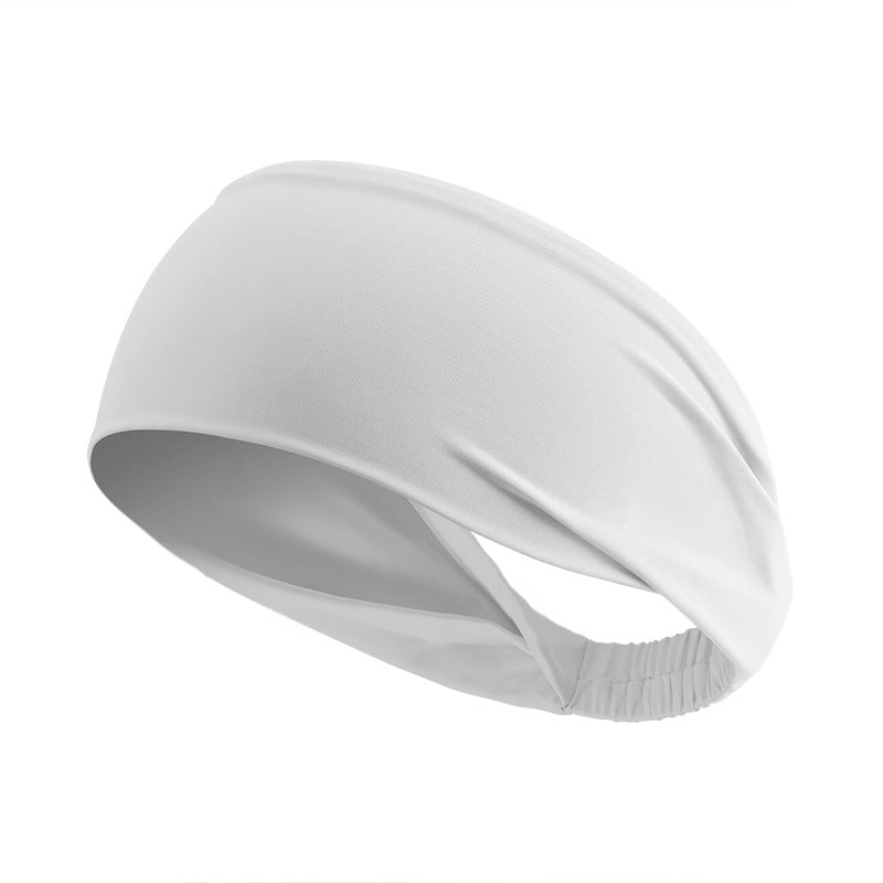 Wide Sweat-wicking Band For Sports Fitness, And Yoga