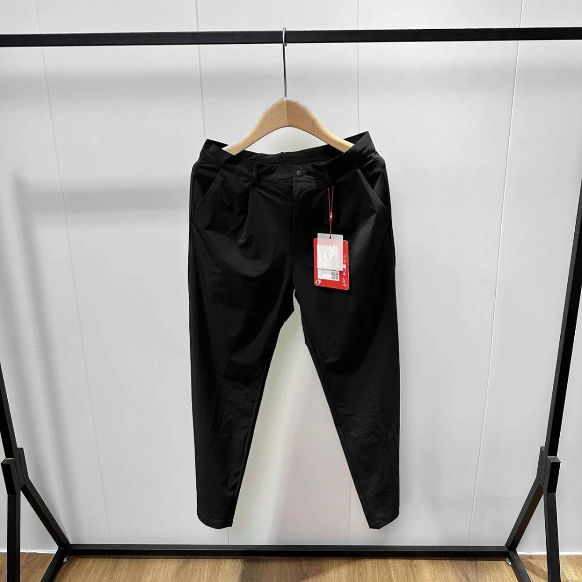 Men Straight Leg Casual Pants High Elastic Quick Dry Breathable Functional Trousers Anti-Wrinkle Multi-Pocket Work Commuting Outdoor Hiking Travel Pants
