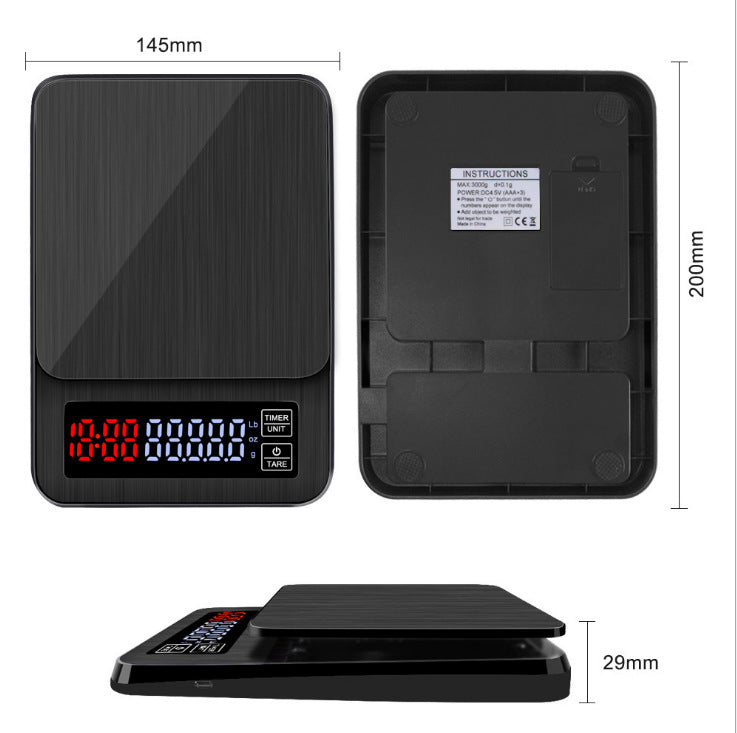 Pour-over Coffee Scale Smart Coffee Weighing Electronic Scale