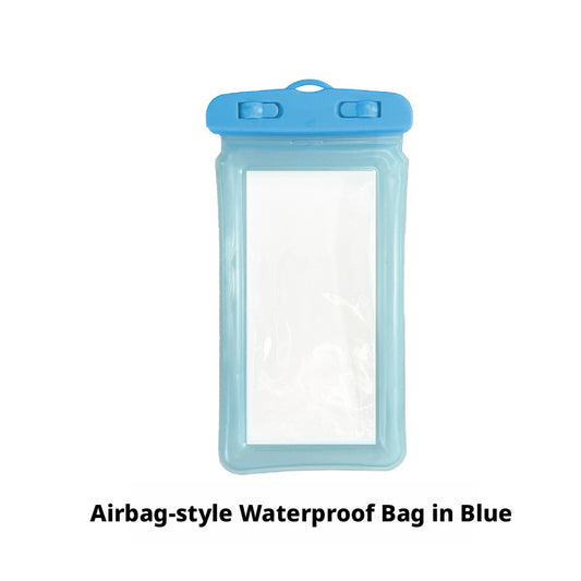 Airbag mobile phone waterproof bag-blue-one pack