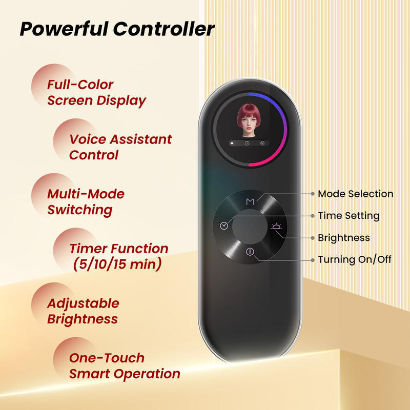 LED Red Blue And Infrared Light Beauty Device Mask With English Voice Function