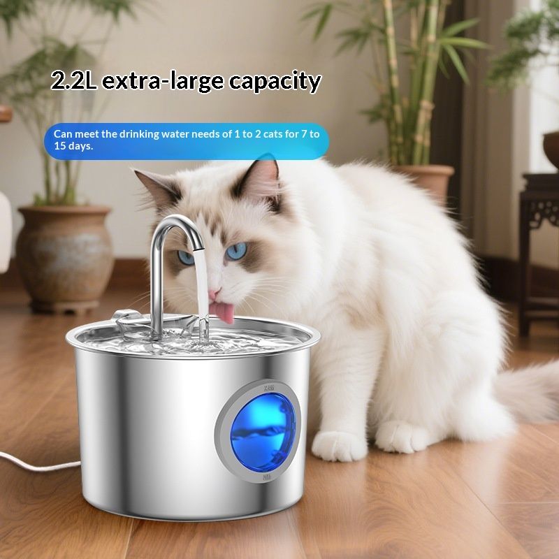 Pet Water Fountain Stainless Steel Water Dispenser